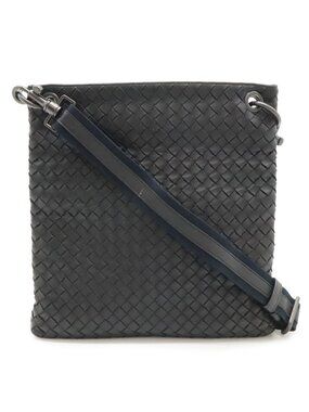 Bottega Veneta Intrecciato Shoulder Bag Crossbody Black